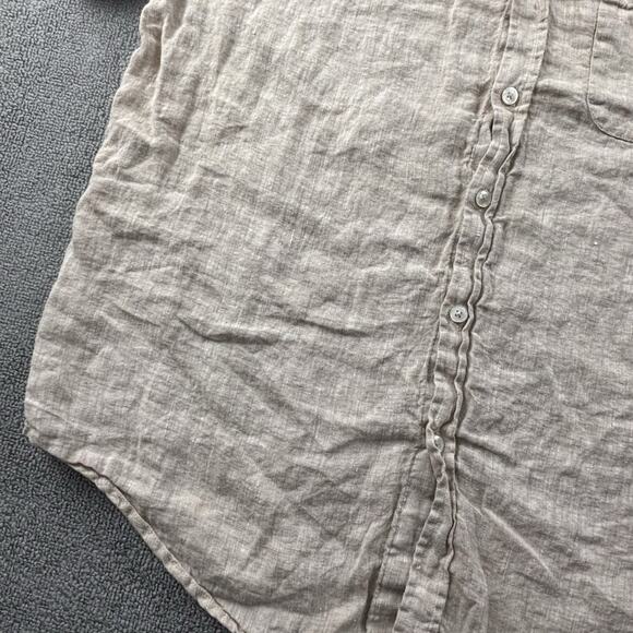 Porter And Ash Shirt Adult Extra Large Brown Button Up Short Sleeve Casual Men's - Picture 7 of 14